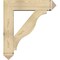 Ekena Millwork Funston Arts and Crafts Rough Sawn Bracket w/ Offset Brace, Douglas Fir, 8"W x 32"D x 36"H BKT0806X32X36FST03RDF - alternate 4